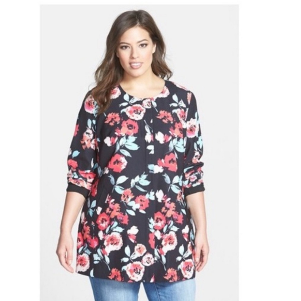 Pink Floral Sejour Plus Jacket